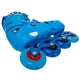 Роликовые коньки раздвижные детские FL-FEILE BW-225 S (30-33) (PL, PVC, колесо PU светящ., Голубой) - изображение 13