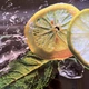 Вінілова 3Д наклейка на холодильник Ківі і лайм Вода бризки (плівка ПВХ фотодрук) 60х180 см Їжа Зелений - зображення 7