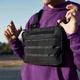Нагрудная сумка из Cordura 1000D разгрузка мужская с системой Molle черная (9739918938913) - изображение 9