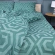 Пододеяльник MirSon King Size 220х240 см Бязь 17-0622 Geometry Emerald (2200008197704) - изображение 3