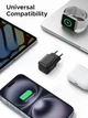 Сетевое зарядное устройство Ugreen X512 USB-C 20W PD3.0 QC4.0 GaN Fast Charger Black (UGR-55553) - изображение 6