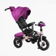 Детский велосипед с родительской ручкой (6088 F – 736-07) Best Trike поворотное сиденье, складной руль, фара музыкальная с USB, Bluetooth, пульт - изображение 2