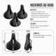 Мягкое велосипедное седло с анатомическим отверстием ROCKBROS AQ-6090 Черный с желтым (RB-AQ-6090-4028) - изображение 12
