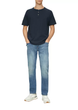 Футболка s.Oliver Waffle Henley Neck T-Shirt L Темно-синій 2161840-5852 - изображение 3
