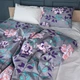 Простирадло MirSon Бязь 17-0738 Lavender Smoke Blooms 200x220 см (2200010842012) - зображення 2