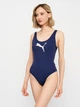 Купальник слитный женский Puma Swim Women Swimsuit 1P 90768501 XL Navy (8718824818610) - изображение 4