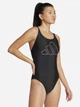 Купальник слитный женский Adidas Big Bars Suit JE1920 38 Black/White (4067901595741) - изображение 6