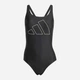 Купальник слитный женский Adidas Big Bars Suit JE1920 38 Black/White (4067901595741) - изображение 9