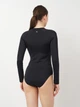 Купальник слитный женский Puma Swim Women Long Sleeve Surf Suit 90768401 M Black (8718824818542) - изображение 2