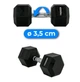 Гантель шестигранная Thunder 17,5 кг (HEXAGONAL-DUMBBELLS-17,5K) - изображение 6