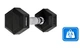 Гантель шестигранная Thunder 2,5 кг (HEXAGONAL-DUMBBELLS-2,5KG) - изображение 6