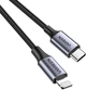 Кабель Ugreen US304 USB Type-C Male to Lightning Male Cable Aluminum Shell Braided 3A 1.5 м Black (60760) - изображение 3