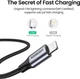 Кабель Ugreen US304 USB Type-C Male to Lightning Male Cable Aluminum Shell Braided 3A 1.5 м Black (60760) - изображение 4