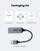 Сетевой адаптер Ugreen USB 3.0 to Gigabit RJ-45 Ethernet Card adapter (CM209) - изображение 8