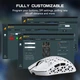 Бездротова ігрова мишка ATTACK SHARK R5 Ultra WHITE Карбонова, ультралегка (2.4G, Bluetooth), PAW3950MAX, 42000 DPI, 8K - зображення 7