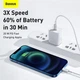 Кабель для Iphone на 1,5м. Type-C to Lightning Superior Series 20W білий, Baseus для зарядки та передачі даних (CATLYS-B02) - изображение 7