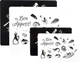Набір ультратонких дошок Dexas Grippmat® Set 4шт White&Black 28х19/38х30 Білий/Чорний (652-P7P10-4PK) - зображення 1
