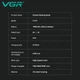 Электробритва шейвер VGR V-377 1400 mAh 9000 RPM Black (9030) - изображение 3