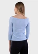 Лонгслив женский Fashion голубой 103792_S - изображение 3