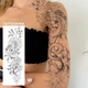 Временное водостойкое тату рукав TATTOOSHKA "Дракон в цветах" LD-08 - изображение 1