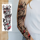 Тимчасове водостійке тату рукав TATTOOSHKA "Стихія дракона" TQB-166 - зображення 4