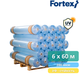 Полиэтиленовая пленка Fortex 6х60 м, 200 мкм, УФ-стабилизированная, синяя - изображение 4
