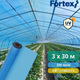 Пленка полиэтиленовая Fortex 3x30 м, 90 м2, 200 мкм, УФ-стабилизация, синяя - изображение 9