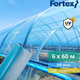 Полиэтиленовая пленка Fortex 6х60 м, 200 мкм, УФ-стабилизированная, синяя - изображение 8