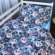 Простынь MirSon Бязь 17-0722 Tiny Panda 200x220 см (2200010687149) - изображение 3