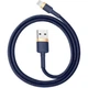 Кабель 2 м. для iPhone USB to Lightning gold/blue, Cafule 1,5A Baseus для зарядки та передачі даних (CALKLF-CV3) - зображення 2