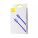 Кабель для Iphone на 2м. Type-C to Lightning Crystal Shine Series 20W Blue, Baseus для зарядки та передачі даних (CAJY001403) - зображення 5