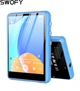 MP3 плеєр SWOFY M4 Black/Blue 64 ГБ Bluetooth 5.3 вбудований HD динамік, HiFi Sound Shuffle Single Loop FM-радіо + чохол, навушники - зображення 1