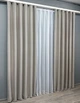Комплект готовых штор VR-Textil Блэкаут Midnight № 1672ш Серо-бежевый 200х290 см 2 шт (32-357) - изображение 4
