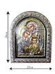 Срібна ікона «Свята Родина» Silver Axion ( 26см x 21см) EPZ5 - зображення 6