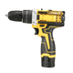 Шуруповерт-дриль акумуляторний 1344-1 12V 2xАКБ у кейсі Yellow - зображення 7