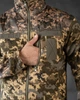 Тактическая мужская флисовая кофта Standart Пиксель с плащевыми вставками polar XXL - изображение 4