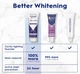 Відбілювальна зубна паста Crest 3D White Brilliance Luminous Purple Teeth Whitening Toothpaste 130г - зображення 5