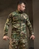 Тактическая флисовая кофта Patriot Мультикам военная мужская флиска с липучкой и сеткой полар 300 XL - изображение 8