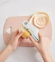 Часникодавка багатофункціональна Garlic Press kit 4 в 1 Пресс для чесноку Білий - зображення 4