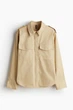 Сорочка карго H&M 271241170_beige M Світло-бежевий - зображення 6