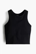 Топ спортивний H&M 271143646_black M Чорний - зображення 6