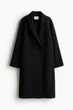 Пальто легкое H&M 271238322 M Черный - изображение 4