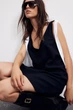 Сукня H&M 271245729_black XS Чорний/Білий - изображение 4