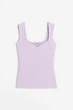 Топ H&M 271157823_purple L Фиолетовый - изображение 5