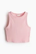 Топ H&M 271049251_pink XS Розовый - изображение 6