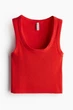 Топ H&M 271212776_red XS Красный - изображение 5