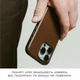 Чохол Nomad Modern Leather Case Rustic Horween для iPhone 16 Pro Max Коричневий (NM01689485) - зображення 2