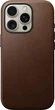 Чехол Nomad Modern Leather Case Brown for iPhone 16 Pro Max - изображение 9