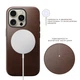 Чехол Nomad Modern Leather Case Brown for iPhone 16 Pro Max - изображение 13