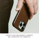 Чохол Nomad Modern Leather Case Rustic Horween для iPhone 16 Pro Max Коричневий (NM01689485) - зображення 13